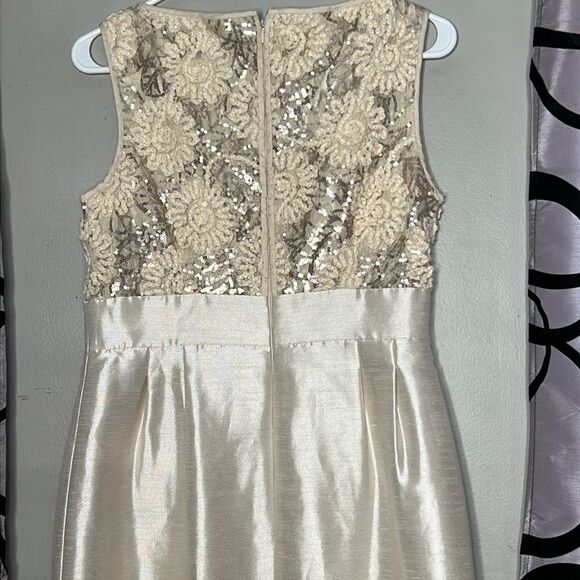 Tahari women's gold cream dress size 6 - Picture 12 of 16